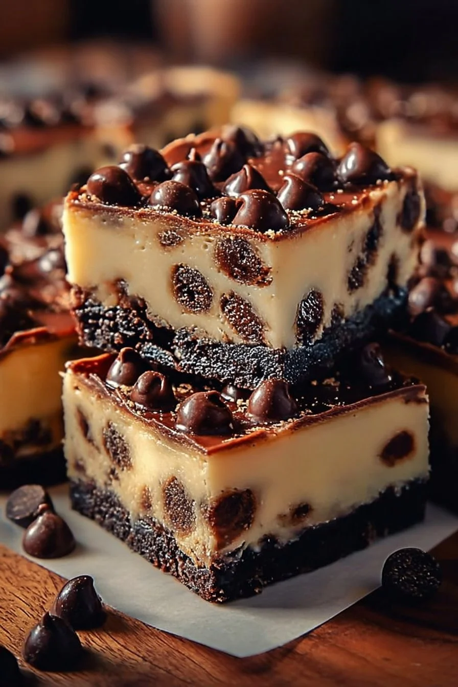 Chocolate Chip Cheesecake Bars