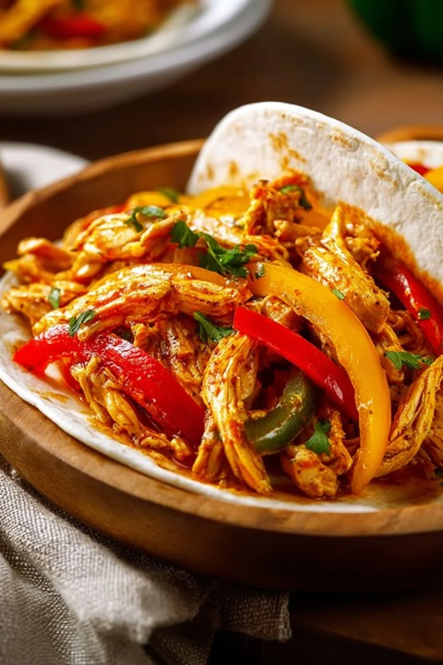 Easy Crockpot Chicken Fajitas