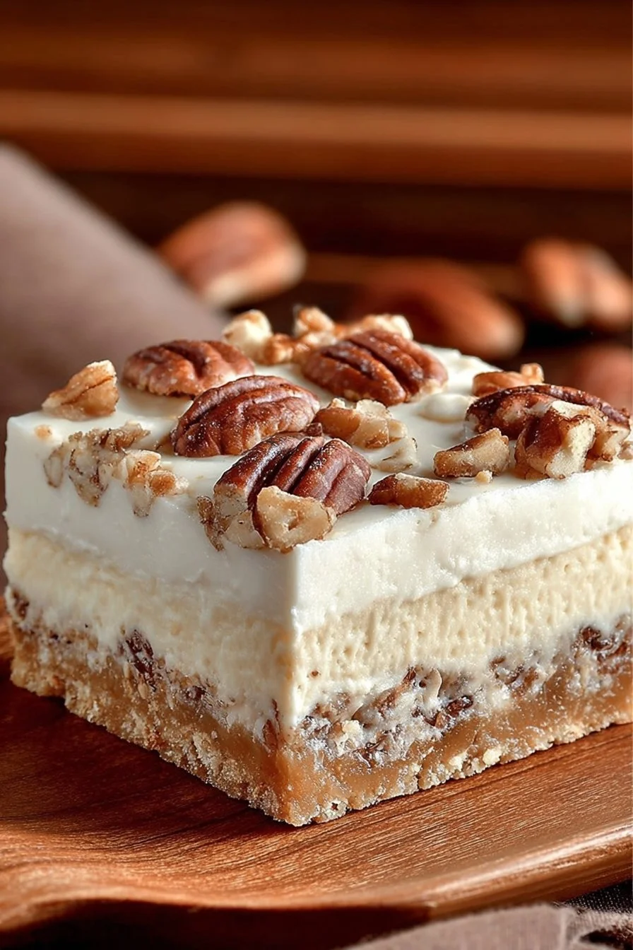 Heavenly Pecan Pie Cheesecake Bars