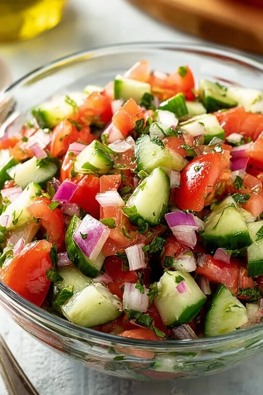 Refreshing Italian Cucumber Salad