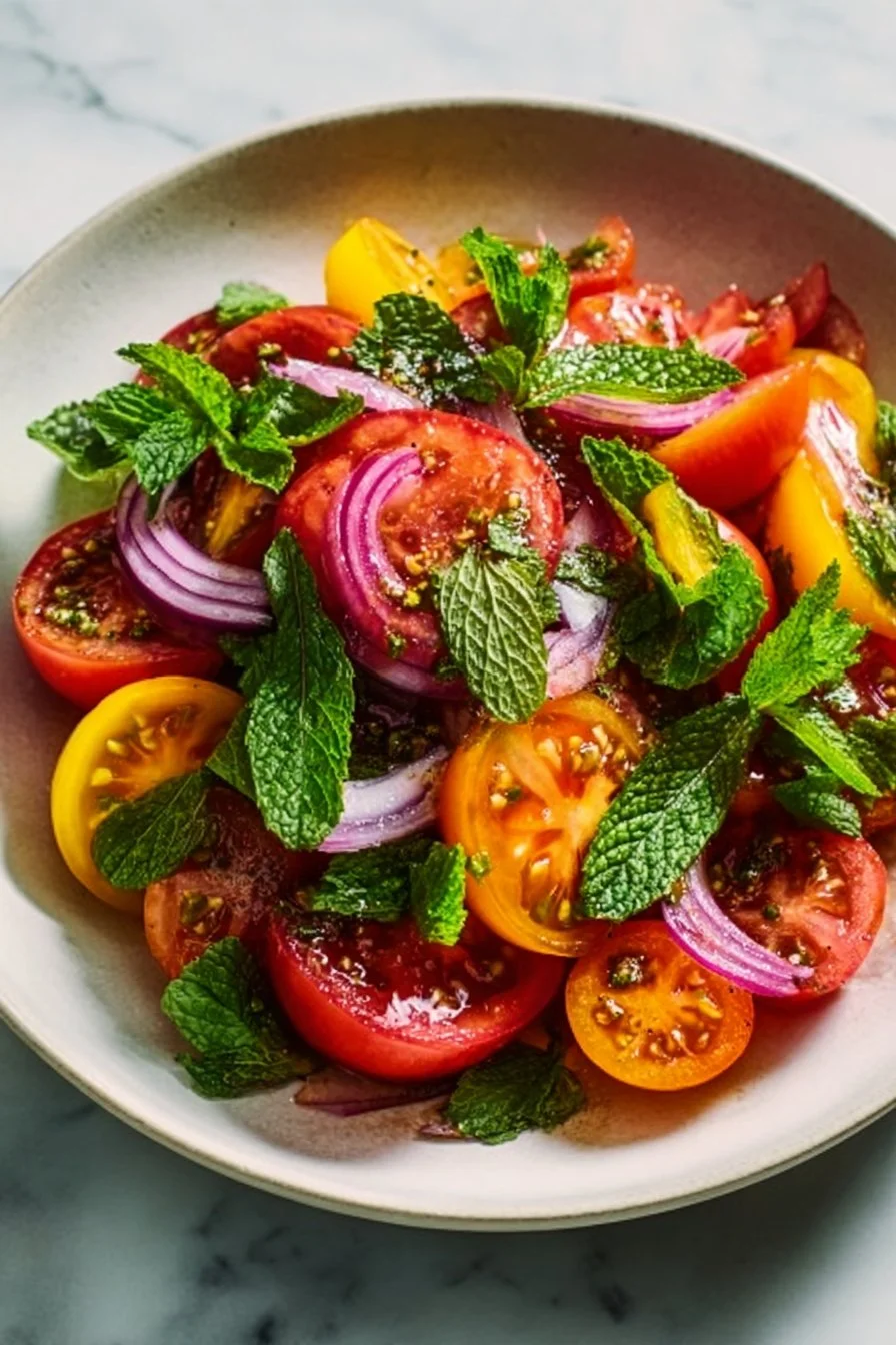 Summer Basil Tomato Salad: A Taste Of Childhood Memories