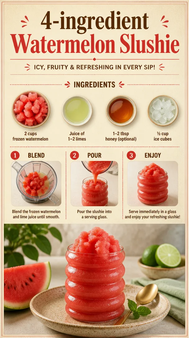4-ingredient Watermelon Slushie