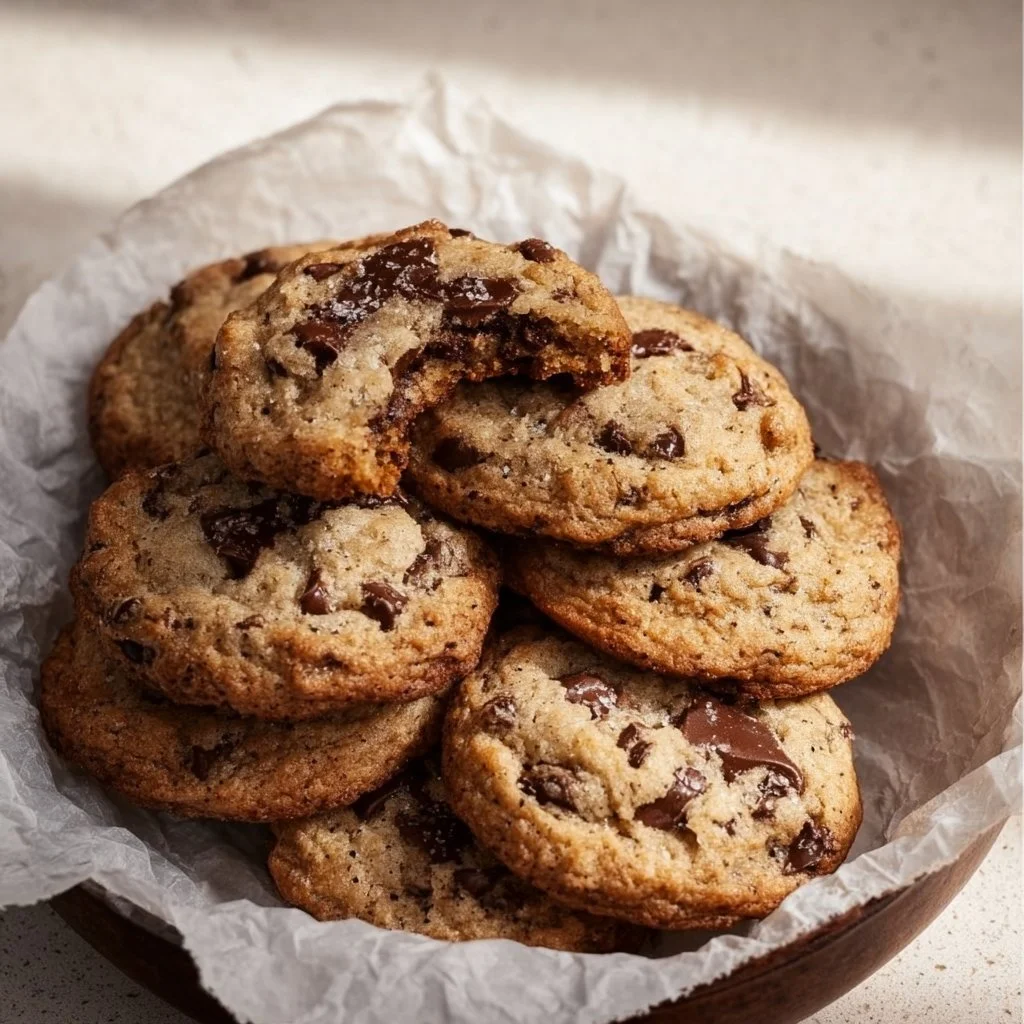 Banana Chocolate Chip Cookies