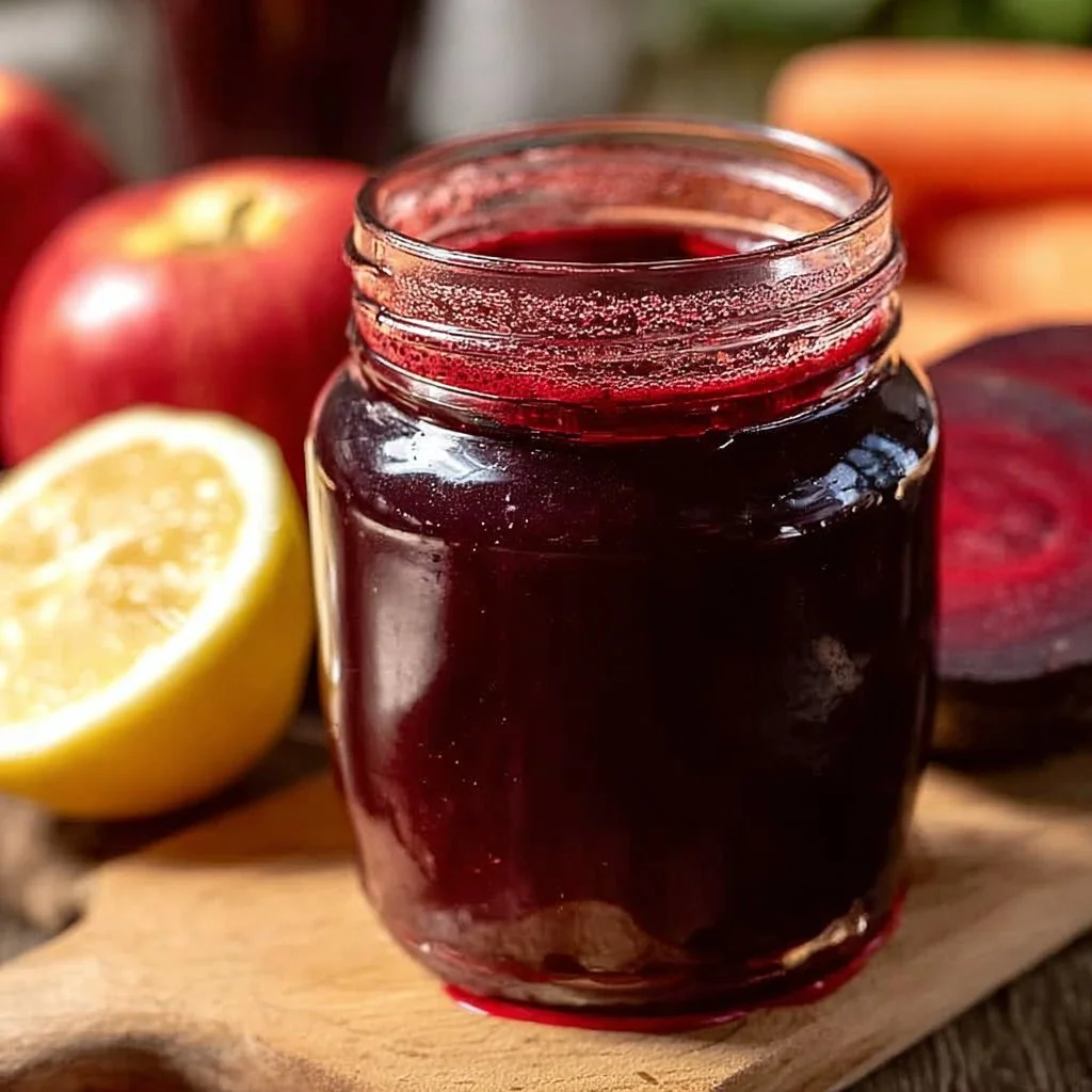 Beet Apple Carrot Lemon Ginger Juice