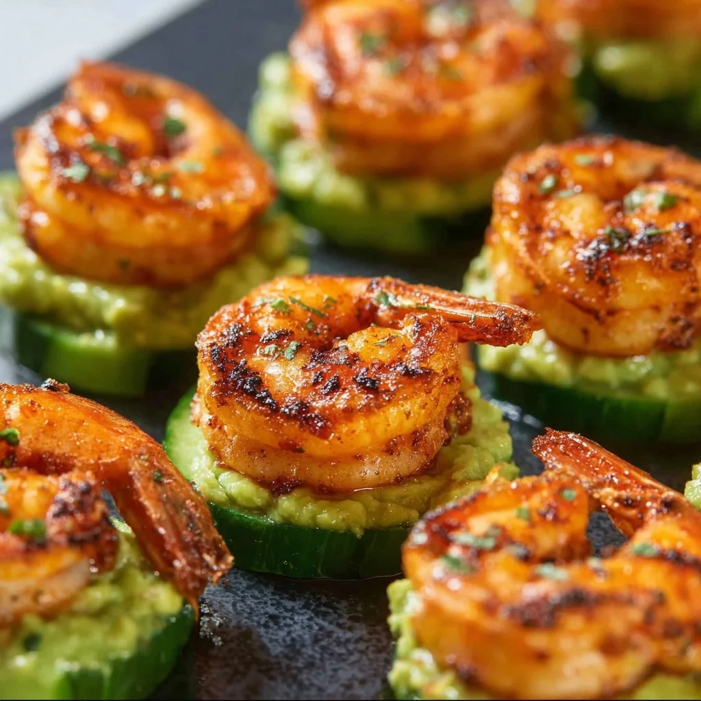 Cajun Shrimp Cucumber Bites