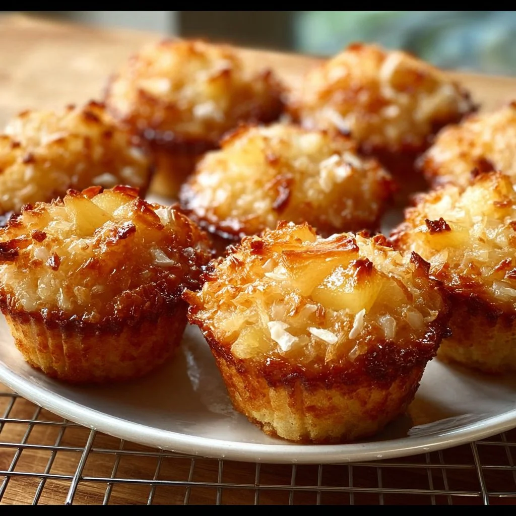 Coconut and Pineapple Cottage Cheese Muffins