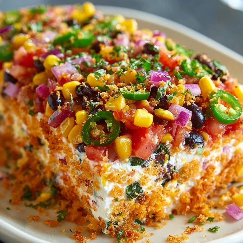 Cowboy Caviar Jalapeno Popper Cheese Log