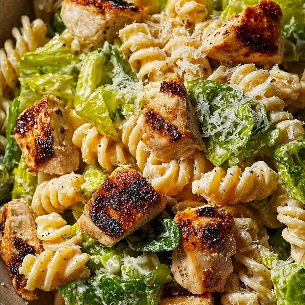 Creamy Chicken Caesar Pasta Salad for Fresh Flavor Bliss