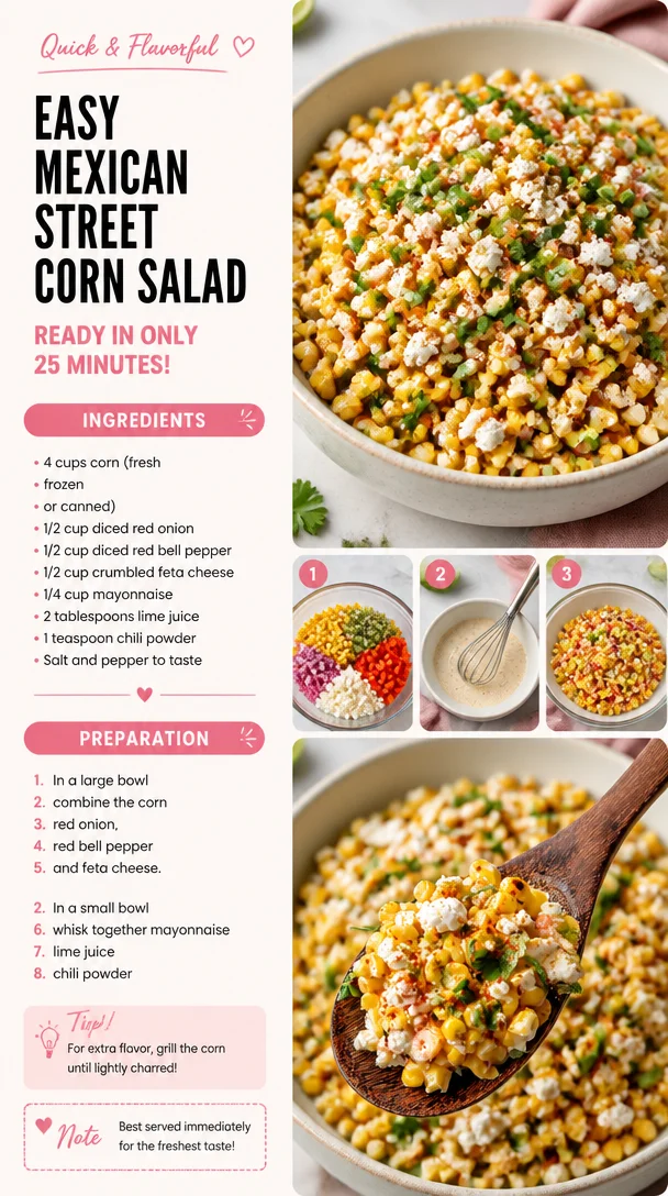 Easy Mexican Street Corn Salad
