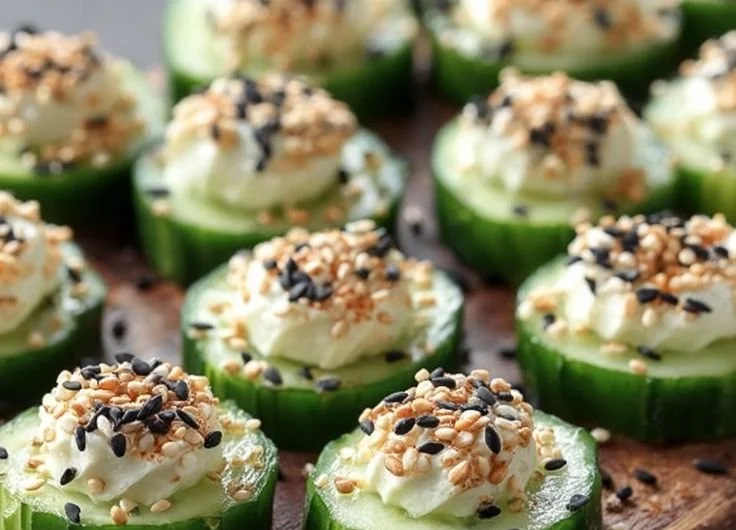 Everything Bagel Cucumber Bites