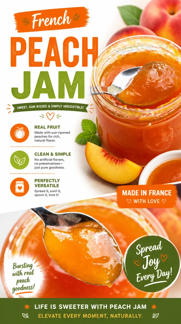 French Peach Jam
