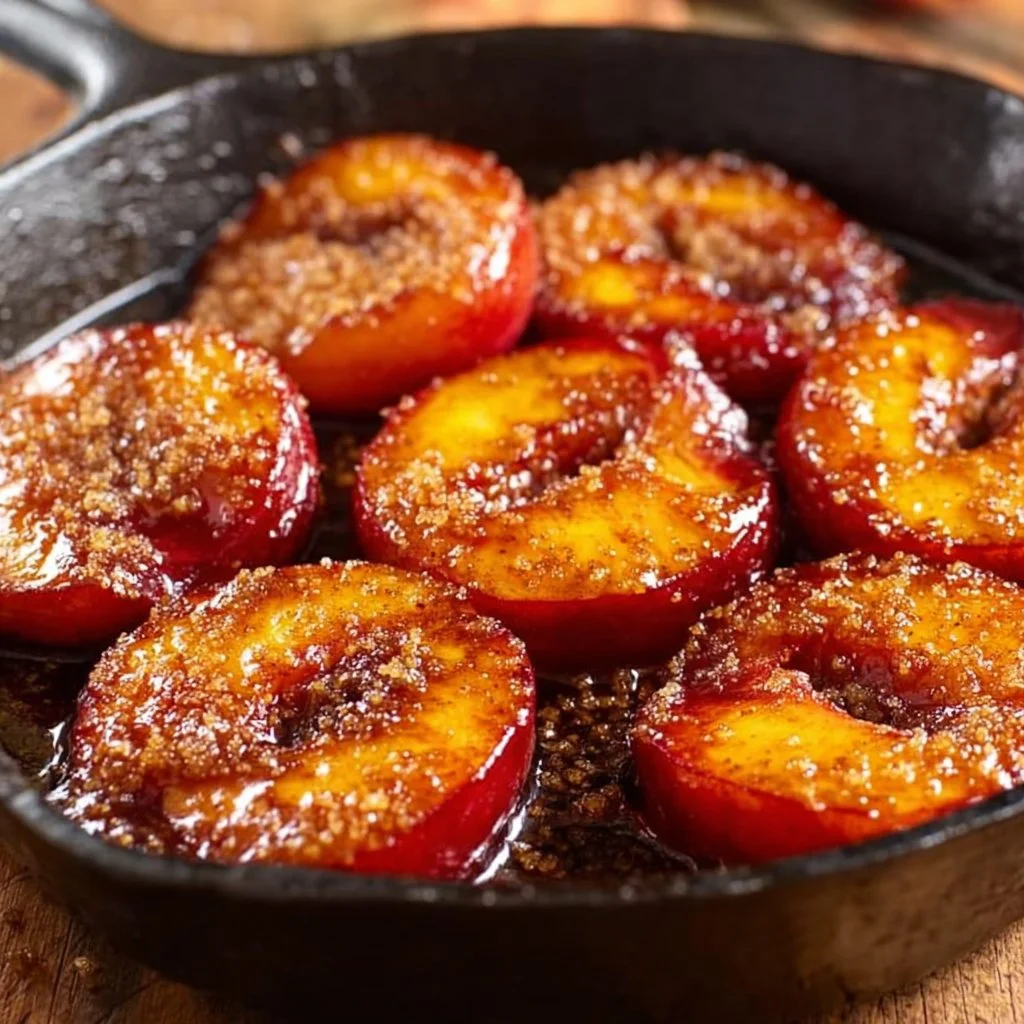 Grilled Peaches with Cinnamon and Brown Sugar