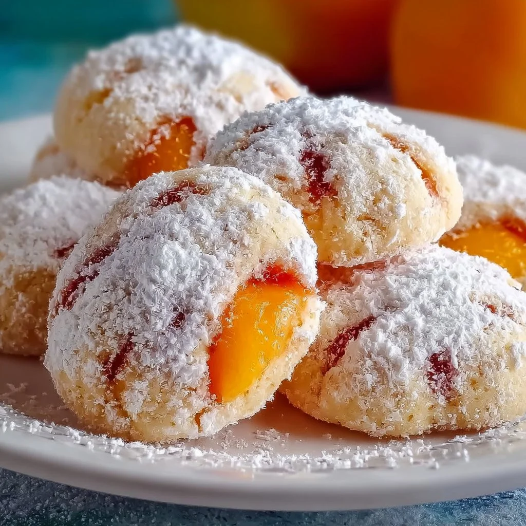 Italian Peach Summer Cookies (Sweet Peaches)