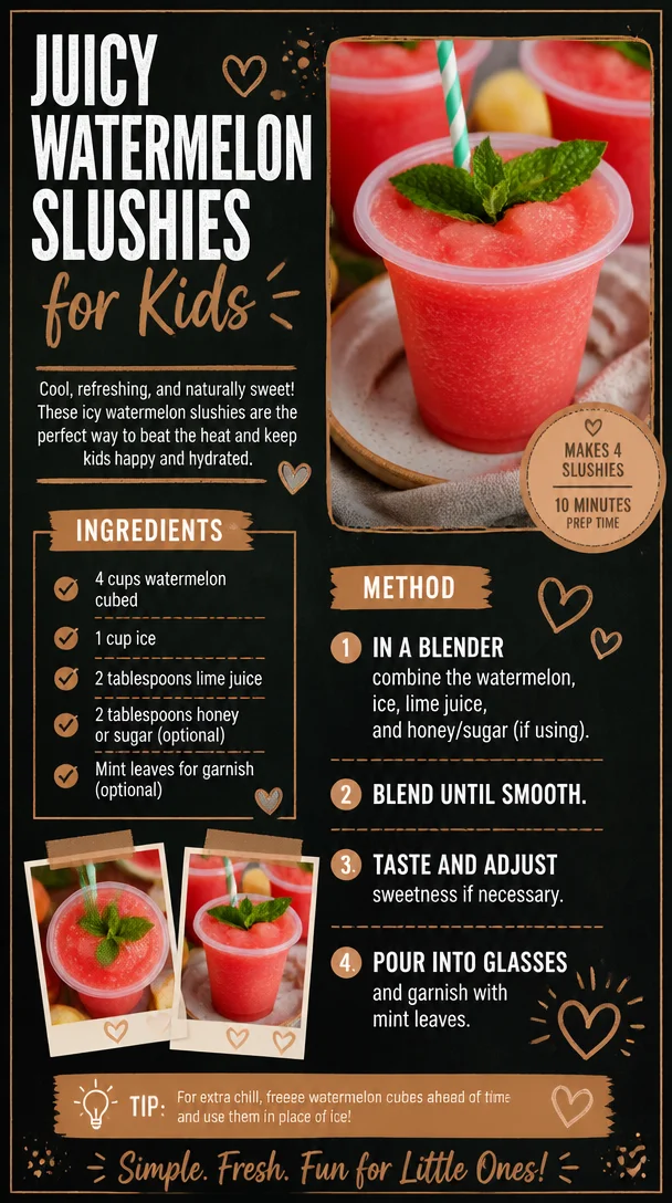 Juicy Watermelon Slushies for Kids