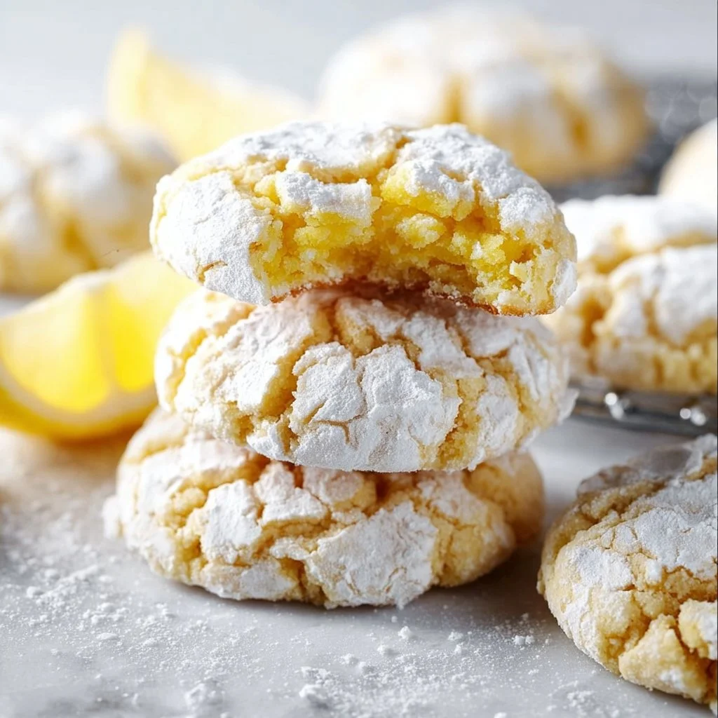 Lemon Crinkle Cookies