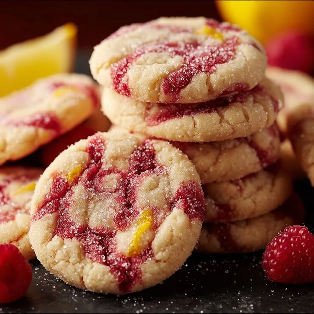 Lemon Raspberry Cookies Recipe – Bright & Chewy!
