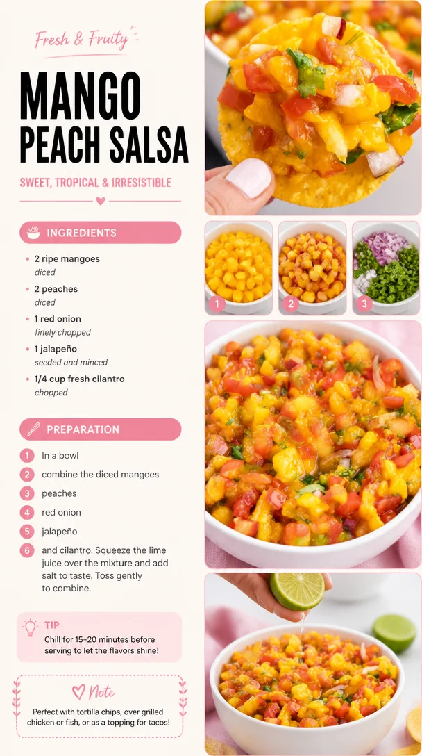 Mango Peach Salsa
