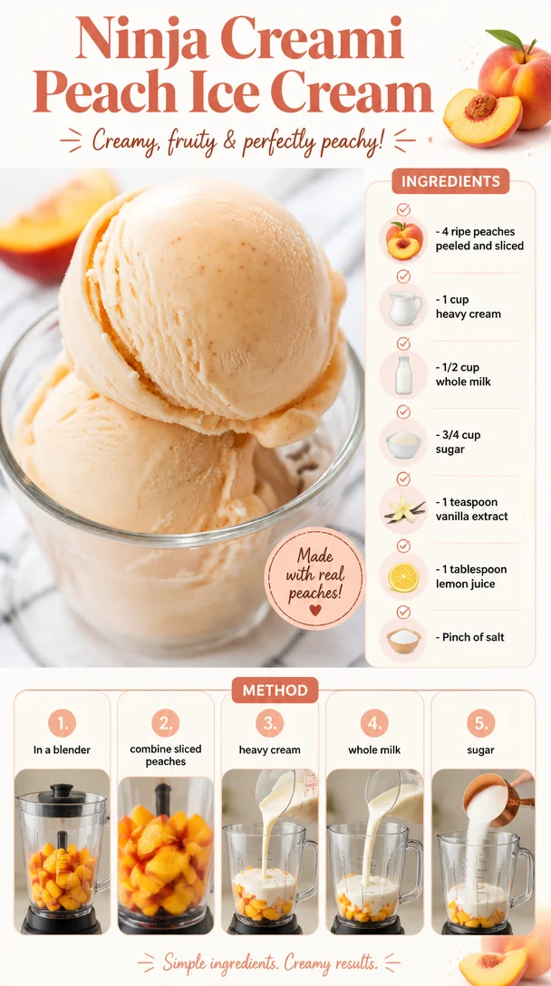 Ninja Creami Peach Ice Cream