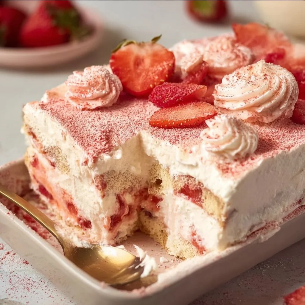 No-Bake Strawberry Tiramisu