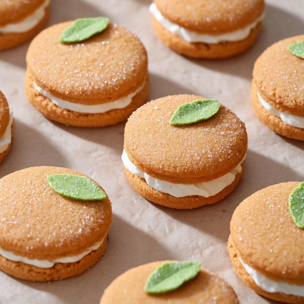 Orange Vanilla Sandwich Cookies