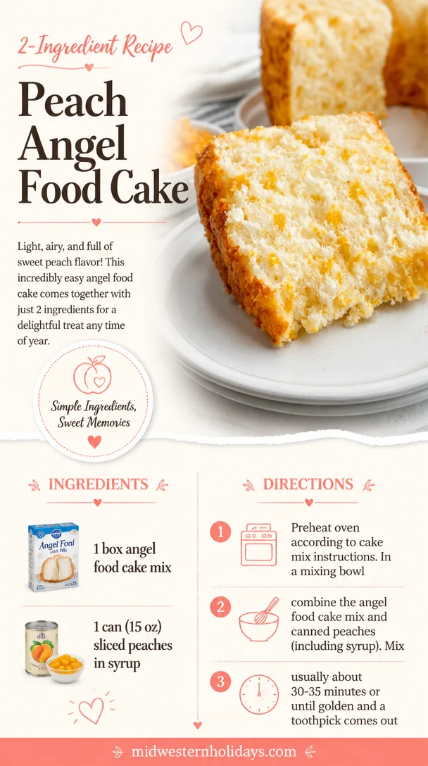 Peach Angel Food Cake