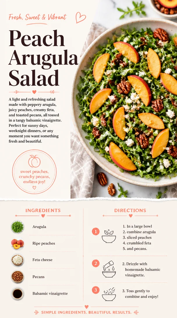 Peach Arugula Salad