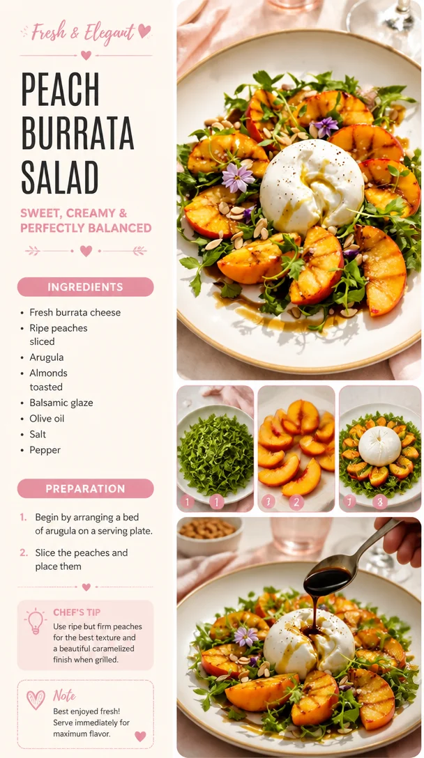 Peach Burrata Salad