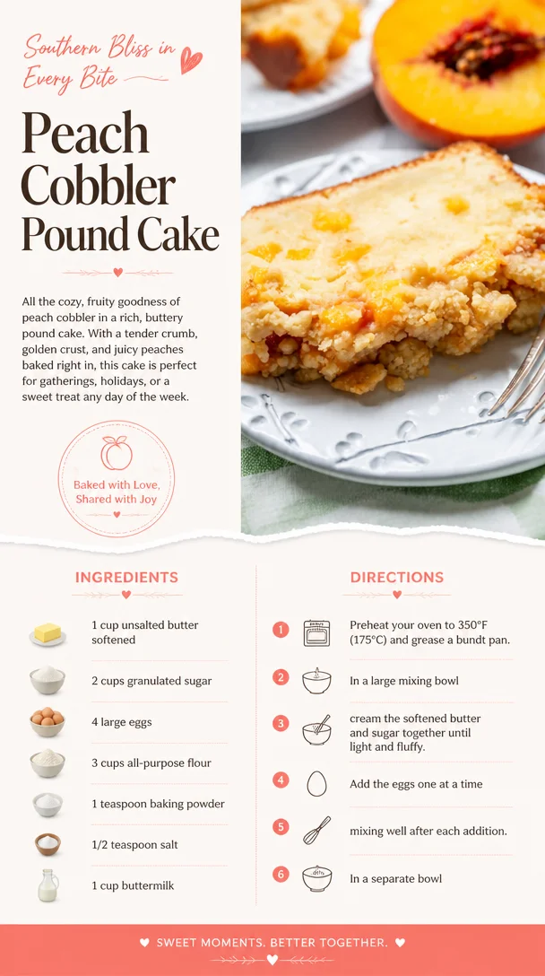 Peach Cobbler Pound Cake