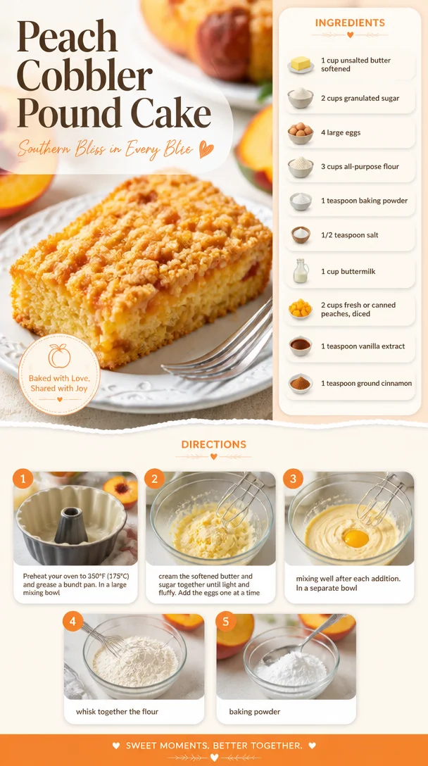 Peach Cobbler Pound Cake