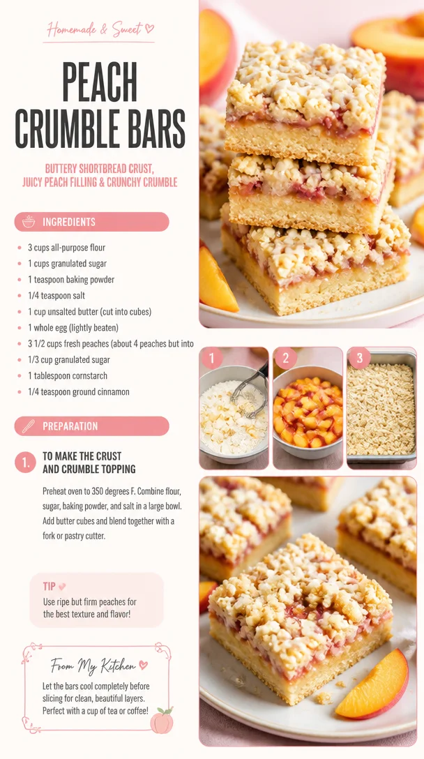 Peach Crumble Bars