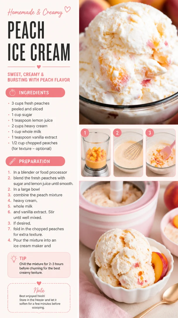 Peach Ice Cream