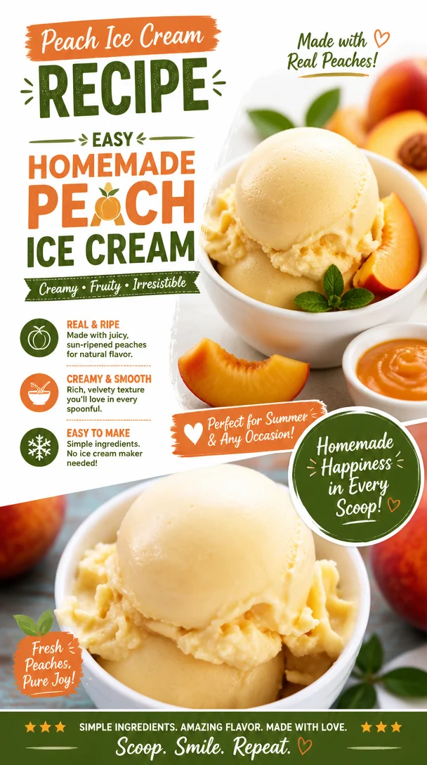 Peach Ice Cream Recipe