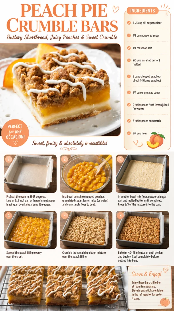 Peach Pie Crumble Bars