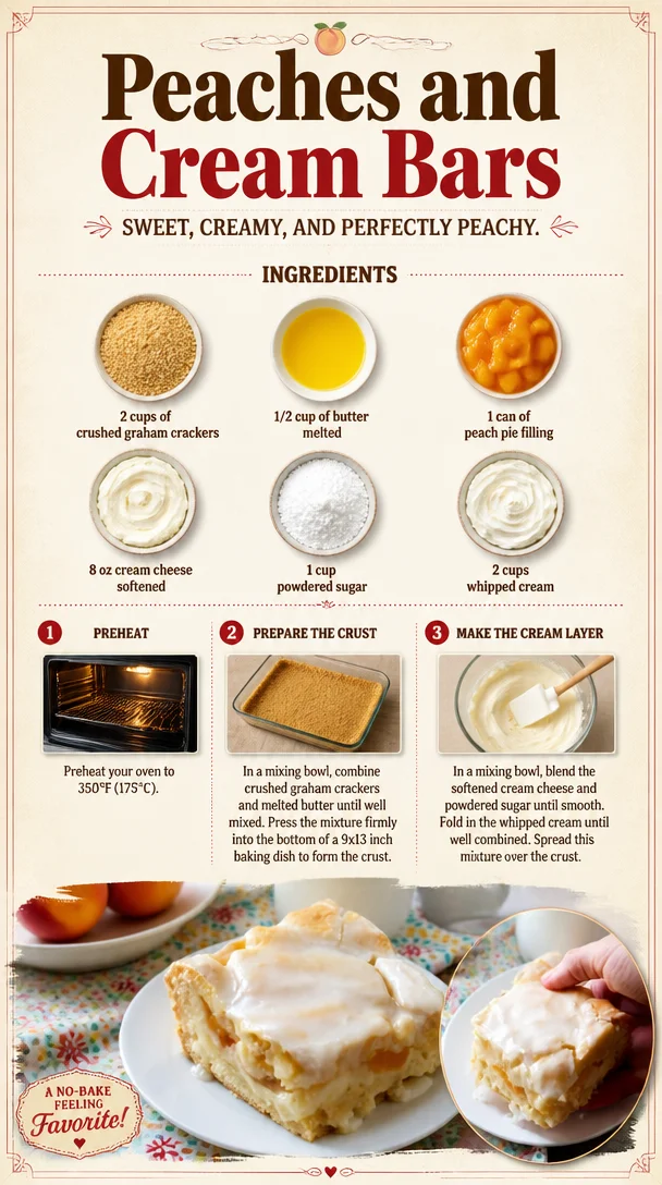 Peaches and Cream Bars