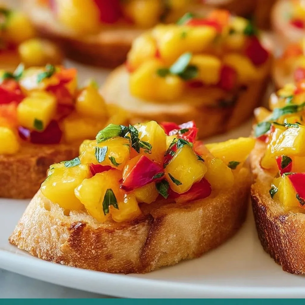 Pineapple Mango Bruschetta