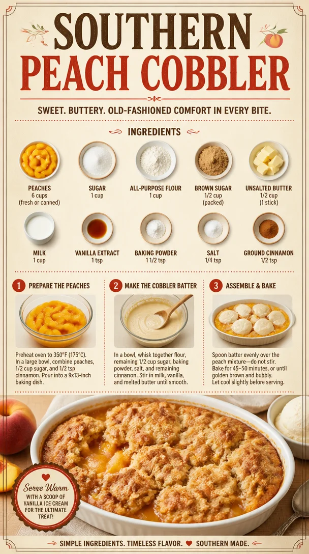 SOUTHERN PEACH COBBLER