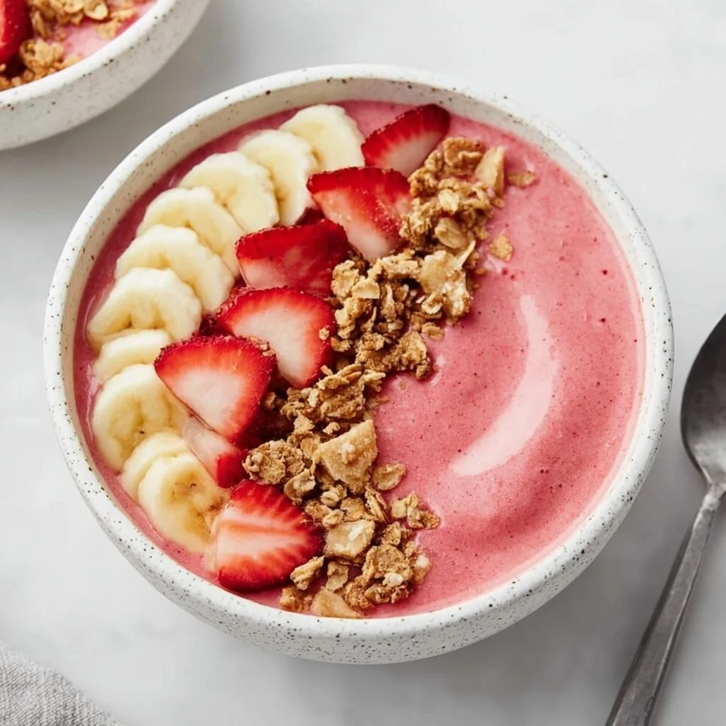 Strawberry Banana Smoothie Bowl