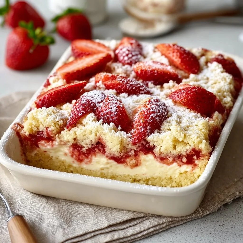 Strawberry Cheesecake Dump Cake Recipe