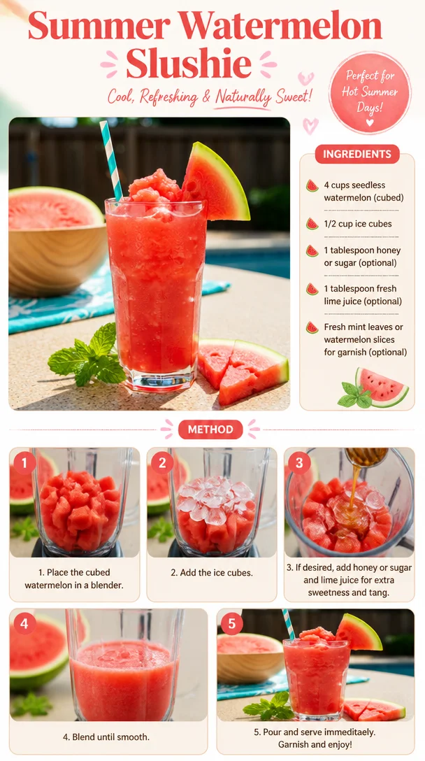 Summer Watermelon Slushie