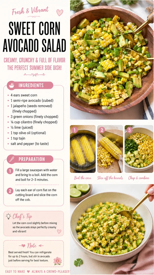 Sweet Corn Avocado Salad