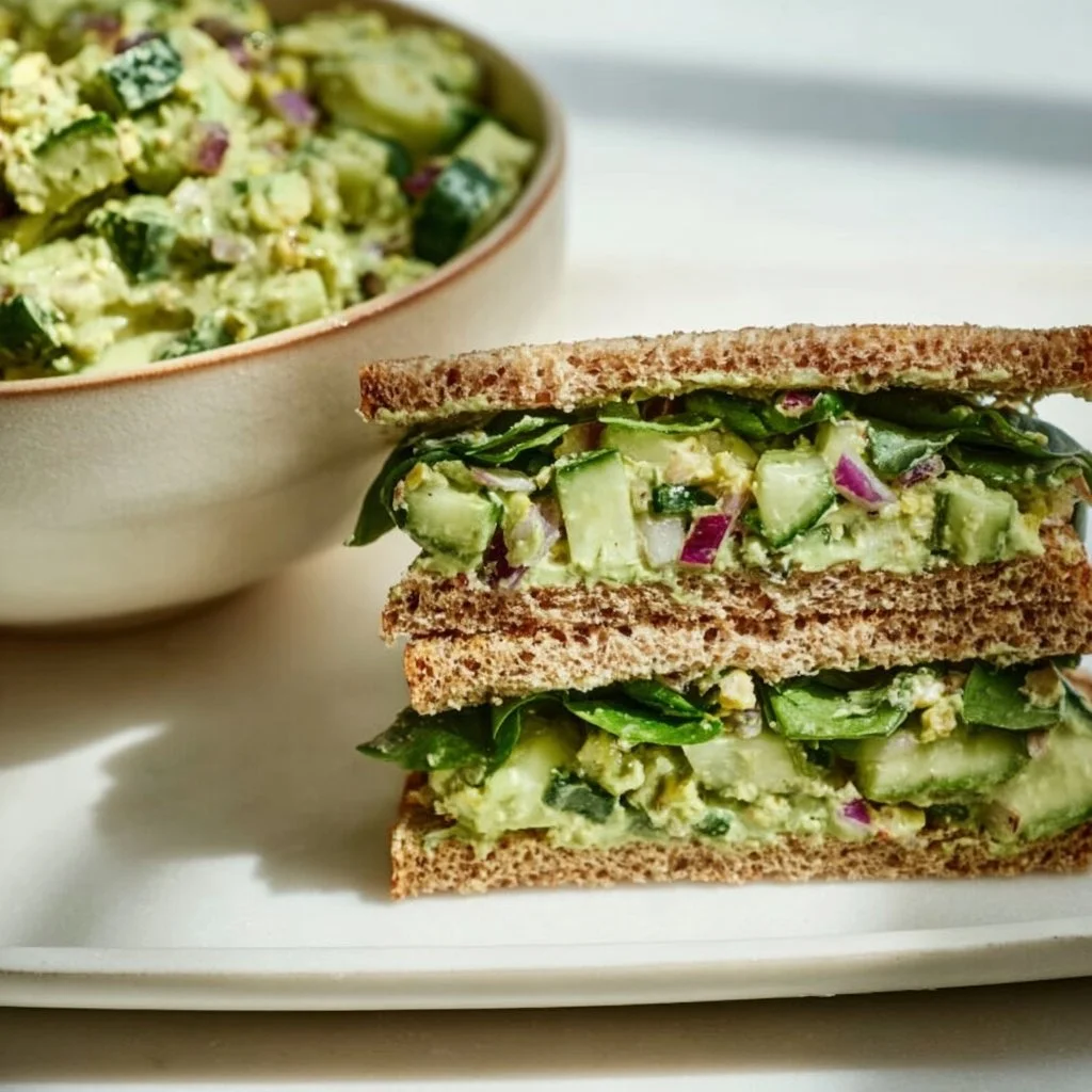 Vegan Green Goddess Salad Sandwich