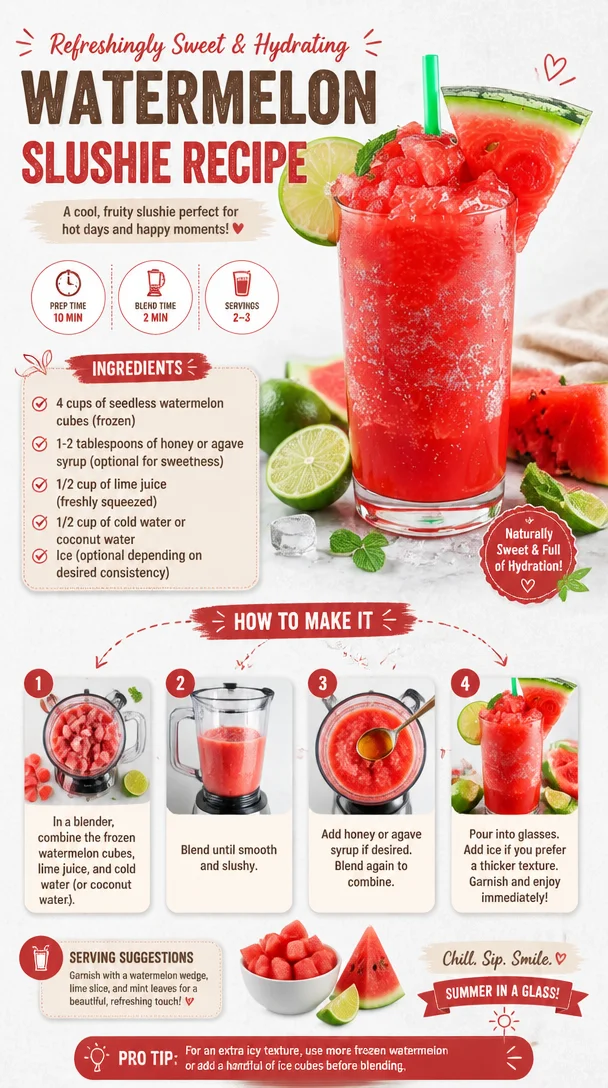 Watermelon Slushie Recipe
