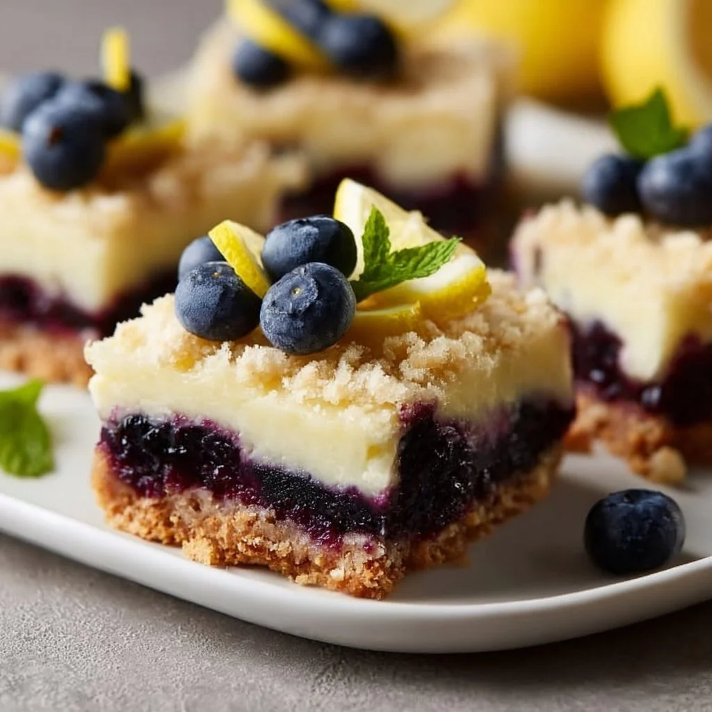 Zesty Blueberry Lemon Bars