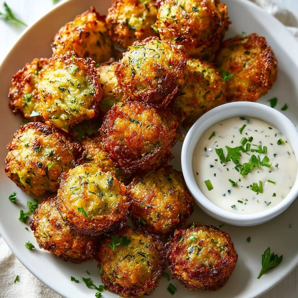 Zucchini Garlic Bites