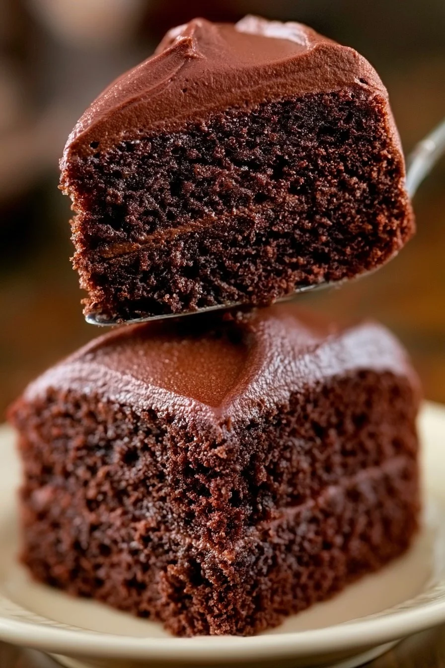 Amazing Moist Two Layer Chocolate Cake