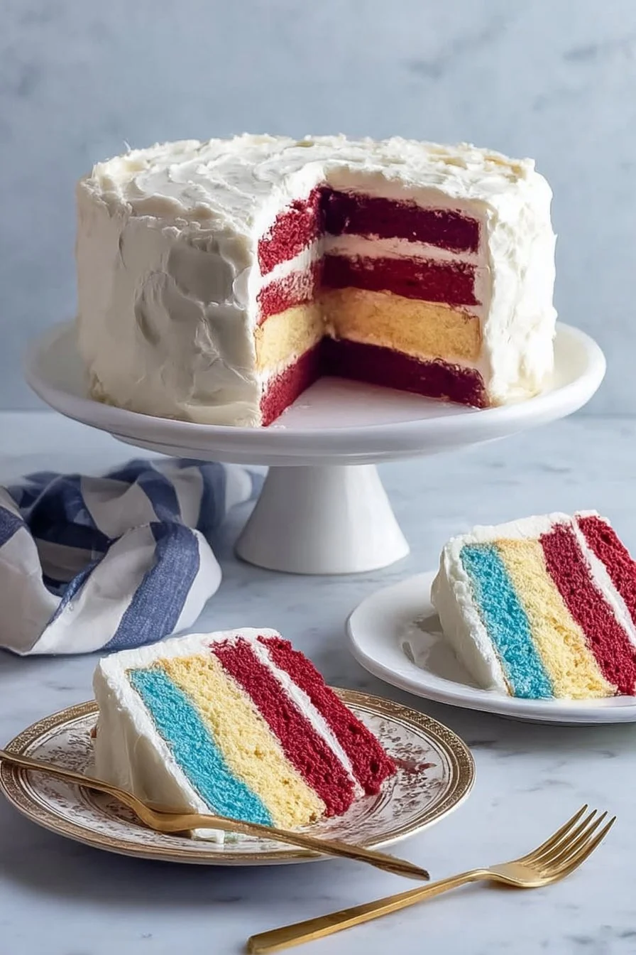 American Flag Cake