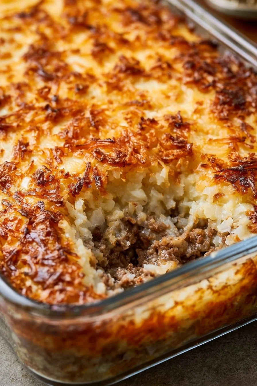 Amish Beef and Hashbrown Casserole