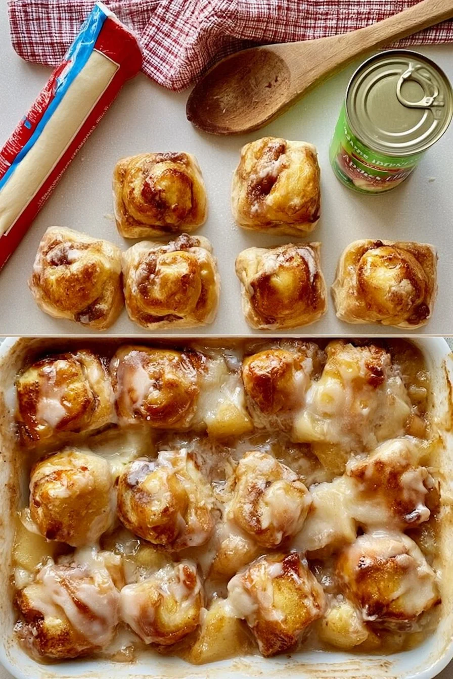 Apple Pie Cinnamon Roll Dessert