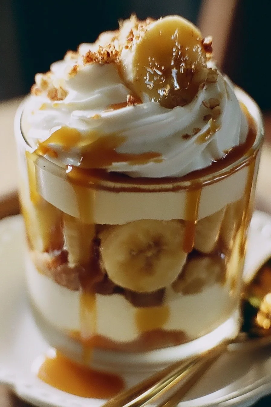 Banana Caramel Cream Dessert