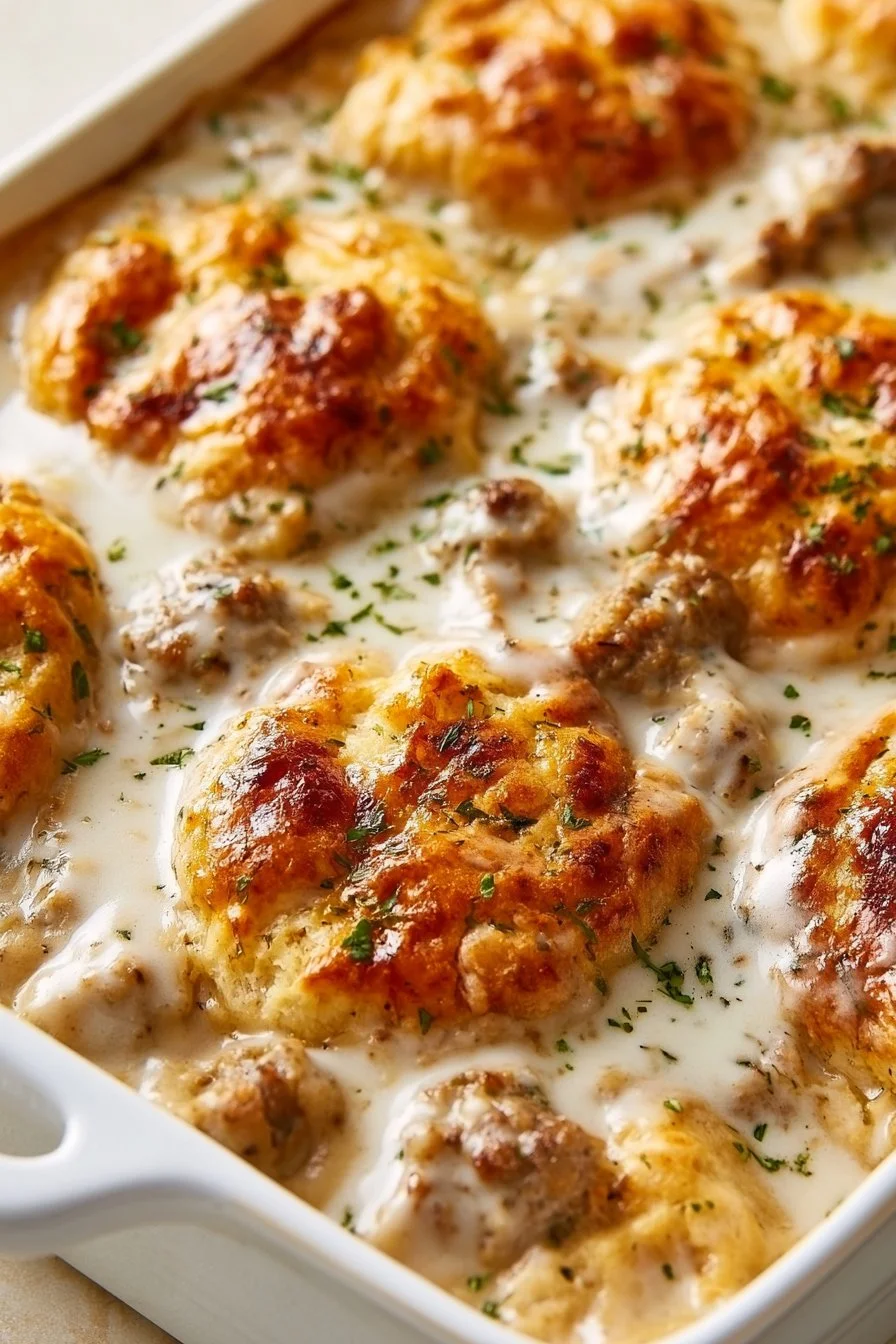 Biscuits and Gravy Casserole
